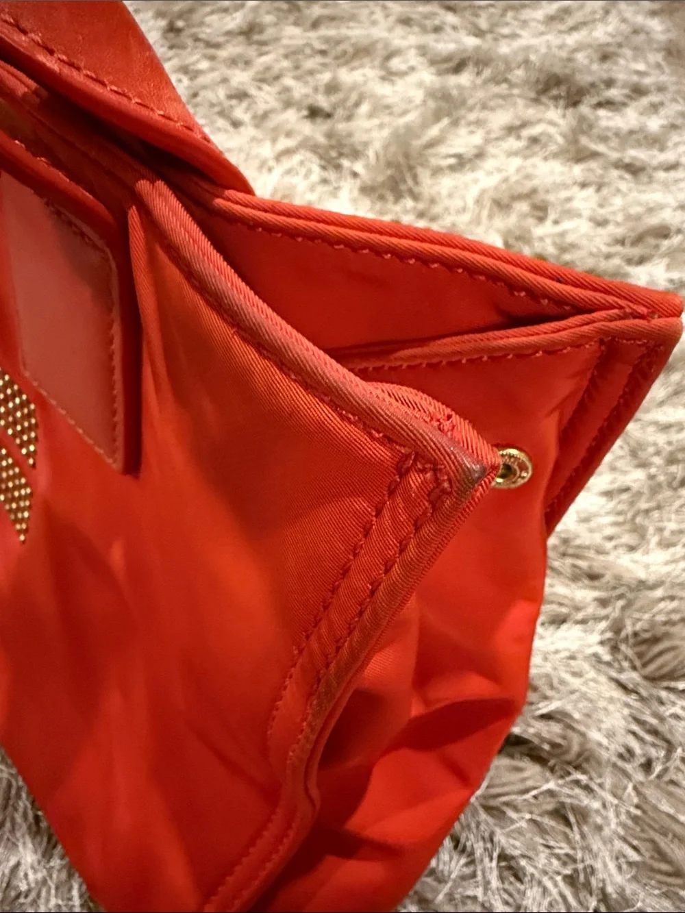 Tory Burch Red/Orange Nylon Tote